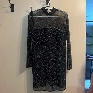 Beautiful jeweled long sleeve sheet dress from Anthropology.